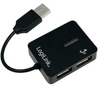 Logilink usb 2.0 4-port hub 480 mbit/s negro