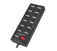 LogiLink USB 2.0 Hub 13-Port with On/Off Switch - hub - 13 ports - desktop