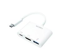 LOGILINK UA0258 - Adaptador, USB-C macho > HDMI-A + USB-A hembra + PD, 1080p..