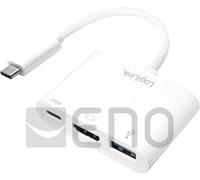 Logilink usb 3.1 adaptador usb tipo c ? a hdmi + usb w/pd