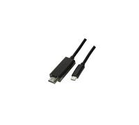 LogiLink Cable USB-C a HDMI UA0330 - USB 3.0, 4K 60Hz, negro, 3,0 m