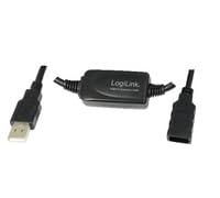 LOGILINK UA0145 - Cable USB 2.0, conector A macho a hembra, amplificador, 15 m