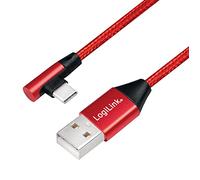 Logilink USB-STECKER USB 2.0 ZU USB-C (90° GEWINKELT) 1,0M