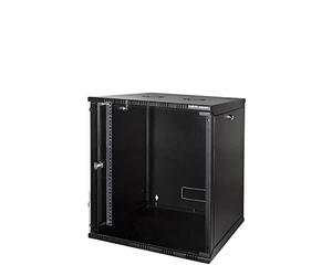 LogiLink W12A40B Bastidor de pared 50kg Negro estante - Estantería (50 kg, Bastidor de pared, Vidrio, Acero, Negro, Acero)