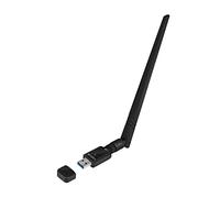 LogiLink WL0246 - Adaptador inalámbrico LAN 802.11ac USB 3.0, 2T2R, con Antena inclinable de 5 dBi, para 2,4 y 5 GHz, con cifrado WPA2, Color Negro