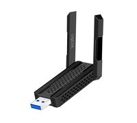LogiLink WL0250 - Adaptador USB Wi-Fi 6E 5,8 GHz, hasta 1201 Mbit/s, 4 dBi Antenas, función de Punto de Acceso