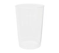 LogiPack GeRo Vasos de plástico vasos con marca de calibración de 200 l | Vasos desechables de plástico duro (PP), transparentes | Vasos para cerveza y fiestas: vasos de plástico, 40 unidades.