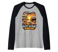 Logística Global de Freight Forwarder Camiseta Manga Raglan