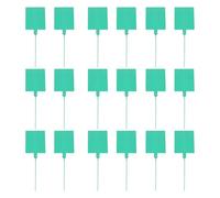 Logistics - Etiqueta de mensajería integrada, color verde, 100 unidades, ideal para operaciones de envío y logística, etiqueta integrada de logística, 100 unidades, color verde