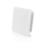 LogistSystem 1 tubo cuadrado - 40 x 40 mm - tapón cuadrado blanco - tapas cuadradas de plástico PE - tapones para tubos de acero