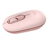 Logitech POP Mouse, ratón inalámbrico Bluetooth compacto y portátil con botones programables y clics discretos, tecnología Easy-Switch para alternar hasta 3 dispositivos, portátil, tablet, PC - Rosado
