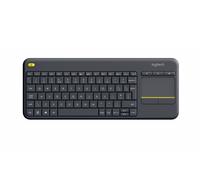 Teclado de membrana Logitech K400 Plus Layout ES touchpad integrado inalámbrico