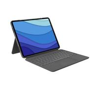 Logitech Combo Touch - Custodia tastiera e Carta - con trackpad - retroilluminato - Smart Connector - QWERTY - Italiana - Grigio Oxford - per 12.9-Inch iPad Pro (5^ generazione)