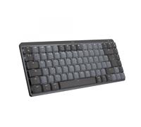 Logitech MX Mechanical Mini para Mac, Teclado inalámbrico Iluminado, interruptores de Perfil bajo de Alto Rendimiento, Teclas táctiles y silenciosas, USB-C, Apple, iPad, QWERTY US Intl-Gris Espacial
