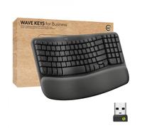Logitech 920-012334 Wave Keys Teclado Inalámbrico para Empresas Grafito