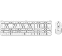 Logitech 920-012491 teclado Ratón incluido Oficina RF Wireless + Bluetooth QWERTY Internacional de EE.UU. Blanco
