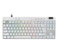 Logitech G Pro X TKL Rapid, Teclado para Gaming con Cable sin Teclado numérico con interruptores analógicos magnéticos, Modo de Disparo rápido, RGB, accionamiento Ajustable, US INTL - Blanco