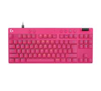 Logitech G Pro X TKL Rapid, Teclado para Gaming con Cable sin Teclado numérico con interruptores analógicos magnéticos, Modo de Disparo rápido, RGB, accionamiento Ajustable, US INTL - Magenta