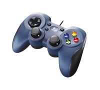 Logitech F310 Gamepad con Cable, Distribución Tipo Consola, Mando de Dirección 4 Conmutadores, Comodidad de Sujeción, Cable 1,8m, PC - Azul/Gris