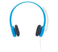 Logitech 981-000368 - Auriculares de diadema abiertos (control remoto integrado, reducción de ruido) color azul