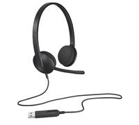 Logitech 981-000475 auricular y casco Auriculares Alámbrico Diadema Oficina/Centro de llamadas USB tipo A Negro