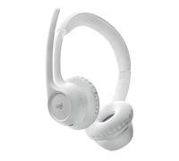 Logitech Zone 300, Auriculares con micrófono Bluetooth inalámbricos con cancelación de Ruido, Windows, Mac, Chrome, Linux, iOS, iPadOS, Android, Funcionan Teams, Google Meet, Zoom - Blanco