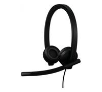 Logitech Logitech H570e MS Duo USB-C Optimiza tus llamadas con audio claro y comodidad.