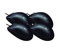 Logitech B100 Optical Business Mouse, negro (negro, 4 unidades)