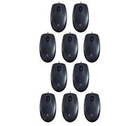 Logitech B100 Optical Business Ratón, 10er Set | Schwarz, 1