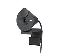 Logitech Brio 300 Full HD Webcam, obturador de privacidad, micrófono con reducción de ruido, USB-C, certificada Zoom, Microsoft Teams, Google Meet, corrección automática de luz, Streaming - Grafito