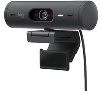 Logitech Brio 500 Full HD - Cámara Web con corrección automática de luz, Modo de visualización, micrófonos de reducción de Ruido duales, Grafito