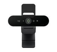Logitech Brio Ultra HD Pro Business Webcam Cámara web 4K Premium con HDR y Windows, 13 megapíxeles, transmisión ultrarrápida de 1080p/60 fps, campo de visión ajustable, zoom 5X, Color Negro