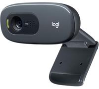 Logitech C270 cámara web 3 MP 1280 x 720 Pixeles USB 2.0 Negro - Webcam (3 MP, 1280 x 720 Pixeles, 720p, USB 2.0, Negro, Recortar)