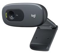 Logitech C270 HD WEBCAM, 3 MP, 1280 x 720p, USB 2.0, Black