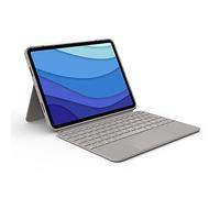 Logitech Combo Touch - Custodia tastiera e Carta - con trackpad - retroilluminato - Apple Smart Connector - QWERTY - Regno Unito - Sabbia