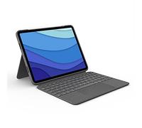 Logitech Combo Touch iPad Pro de 11 pulgadas(1.ª, 2.ª, 3.ª, 4.ª generación - 2018, 2020, 2021, 2022)Funda con teclado-Teclado retroiluminado extraíble,Trackpad pulsable cualquier punto,QWERTY ESP-Gris
