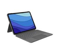 Logitech Combo Touch iPad Pro de 11 Pulgadas (1ª, 2ª, 3ª y 4ª generación - 2018, 2020, 2021, 2022) Funda para Teclado y Tiza Digital (2018 y Superior), Pan Nordic QWERTY, Gris