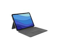 Logitech Combo Touch iPad Pro de 11 Pulgadas (1ª, 2ª, 3ª y 4ª generación - 2018, 2020, 2021, 2022) Funda para Teclado y Tiza Digital (2018 y Superior), Pan Nordic QWERTY, Gris