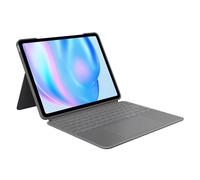 Logitech Combo Touch para iPad Air de 13 Pulgadas (M2, M3 y M4) (2024, 2025 y 2026) - retroiluminado Desmontable con Soporte, Escritura cómoda, Modo Multiuso, Disposición QWERTY ESP - Gris