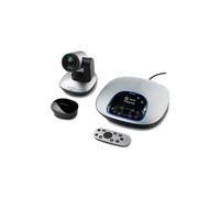 Logitech ConferenceCam CC3000E Sistema de conferencia, cámara PTZ FullHD, altavoz (omnidireccional, formación de haz), control remoto, concentrador, montaje en pared/mesa, USB Plug-and Play,