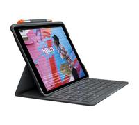 Logitech Slim Folio para iPad 7a generación, Disposición QWERTY Pan Nordic, Gris
