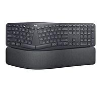 Logitech ERGO K860 for Business, Teclado partido inalámbrico, Disposición AZERTY Francés - Gris