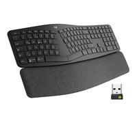 Logitech ERGO K860 for Business, Teclado partido inalámbrico, Disposición QWERTZ Alemán - Gris