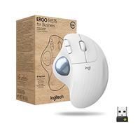 Logitech Ergo M575 for Business, Ratón con trackball inalámbrico, Confort, Control con el Pulgar, Seguimiento Fluido, Windows/Mac/Chrome/Linux con Receptor USB Logi Bolt, Bluetooth Blanco (910-006438)
