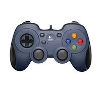 Logitech F310 Gamepad con Cable, Distribución Tipo Consola, Mando de Dirección 4 Conmutadores, Comodidad de Sujeción, Cable 1,8m, PC - Azul/Gris