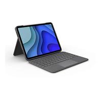 Logitech Folio Touch Funda con teclado para iPad Pro de 11 pulgadas (1.ª, 2.ª, 3.ª, 4.ª generación - 2018, 2020, 2021, 2022), retroiluminado, Trackpad, Disposición QWERTY Español, Gris
