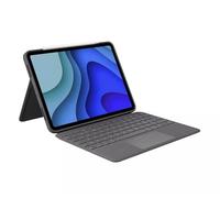 Logitech Folio Touch para iPad Pro de 11 pulgadas, Disposición QWERTY Pan Nordic, Gris