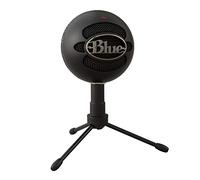 Logitech for Creators Blue Snowball Ice USB Mic for Recording, Streaming, Podcasting, Gaming on PC and Mac, Condenser Microphone with Cardioid Capsule, Adjustable Desktop Stand, Plug 'n Play - Black