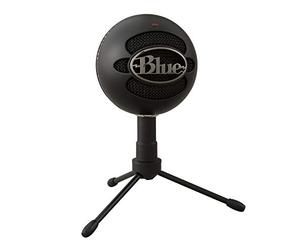 Logitech for Creators Blue Snowball Ice USB Mic for Recording, Streaming, Podcasting, Gaming on PC and Mac, Condenser Microphone with Cardioid Capsule, Adjustable Desktop Stand, Plug 'n Play - Black