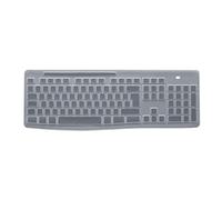 Logitech Funda protectora para Teclado K270 y el Combo MK270 | Diseño envolvente de silicona duradera, a prueba de líquidos, ultrafina y translúcida - Blanco